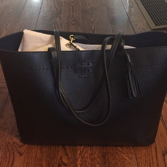 tory burch mcgraw tote black